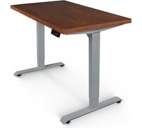 Стол с электрической регулировкой высоты StolStoya BAZALT рама серая, столешница мдф американский орех (шпон), 160x80 SE222S160AO