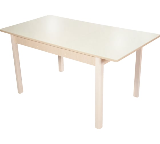 Стол AURORA гамбург св исполнение 2, мдф, стекло, 120-151.5x80x74.2 см, дуб выбеленный, молочный, 14, ножки 100392