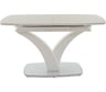 Стол AURORA нотр дам moderne стекло optiwhite 1400-1800x850x760 мм, капучино 101673