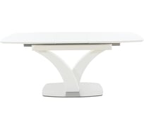 Стол AURORA нотр дам moderne стекло optiwhite 1400-1800x850x760 мм, белый 101629