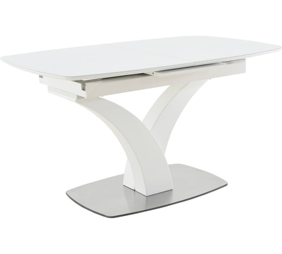 Стол AURORA нотр дам moderne стекло optiwhite 1400-1800x850x760 мм, белый 101629