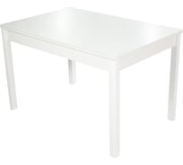 Стол AURORA гамбург св исполнение 2, мдф, стекло, 120-151.5x80x74.2 см, белый, ral 9003 белый, 14, ножки 100294