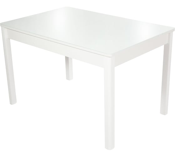 Стол AURORA гамбург св исполнение 2, мдф, стекло, 120-151.5x80x74.2 см, белый, ral 9003 белый, 14, ножки 100294 1