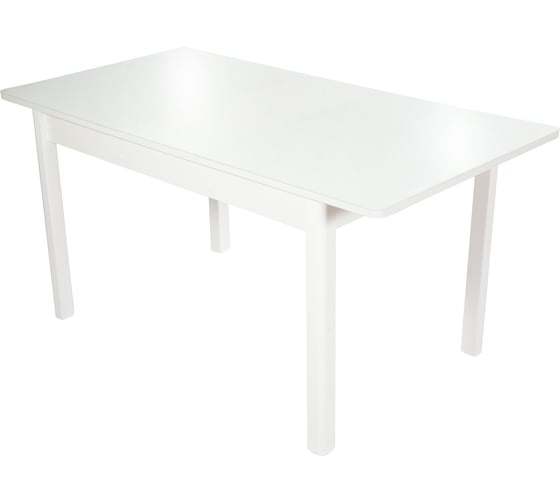 Стол AURORA гамбург св исполнение 2, мдф, стекло, 120-151.5x80x74.2 см, белый, ral 9003 белый, 14, ножки 100294