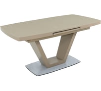 Стол AURORA фоджа, стекло, 160 см, капучино 101270