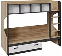 Кровать 2-х ярусная ТриЯ Рико ТД-340.11.01 белый глянец/матера/яблоня беллуно 199904