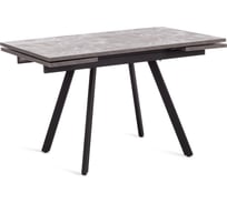 Стол Tetchair vigo ЛДСП/hpl/металл, 120x80x30x30x75 см, гранит темный/черный 19732