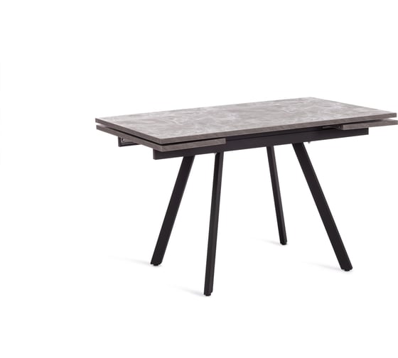 Стол Tetchair vigo ЛДСП/hpl/металл, 120x80x30x30x75 см, гранит темный/черный 19732