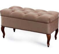 Банкетка №15 Мебельград Стандарт вариант 3 Мора, темно-коричневый/орех 38744_3