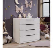 Комод ТриЯ Тесса белый жемчуг/белый глянец 210993