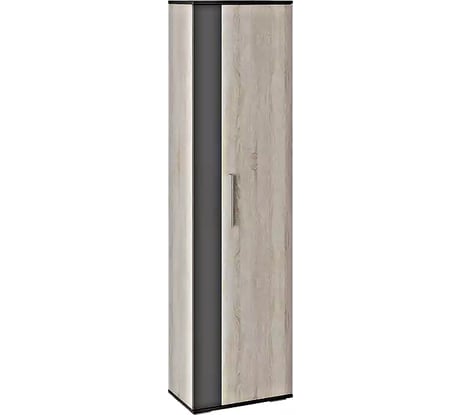 Шкаф для одежды ТриЯ Нуар тип 1, набор мебели для прихожей, дуб сонома/белый ясень 174819