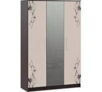 Комбинированный шкаф ТриЯ Мишель венге цаво/дуб белфорт с рисунком 134260