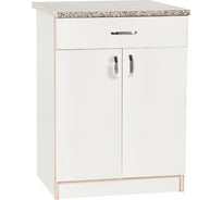 Рабочий стол SANTREK ширина 60 см цвет белый 1 ящик, стол гранит ЛДСП 44780