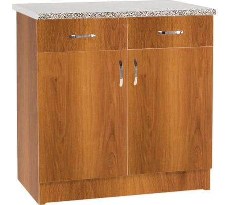 Рабочий стол SANTREK ширина 80 см цвет ольха 2 ящика, стол гранит ЛДСП 20165