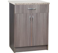 Рабочий стол SANTREK ширина 60 см цвет дуб темный 1 ящик, стол гранит ЛДСП 54529