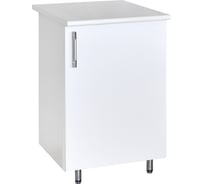 Рабочий стол SANTREK ширина 50 см белый металлик фасад МДФ, столешница цвет сахара 56462