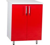 Рабочий стол SANTREK ширина 60 см красный металлик фасад МДФ, столешница цвет сахара 47958