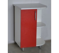 Торцевой стол SANTREK красный металлик правый фасад МДФ 600x550 мм 59097