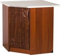 Угловой рабочий стол SANTREK 85x85 см 1 дверь кедр глянец фасад МДФ столешница цвет гранит 29012