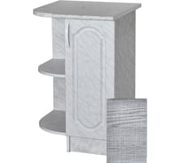 Торцевой стол SANTREK ширина 55 см Сакура фасад МДФ левый, столешница цвет сахара 64242