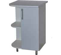 Торцевой стол SANTREK серебристый металлик левый фасад МДФ 600x550 мм 59106