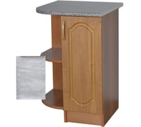 Торцевой стол SANTREK ширина 55 см берёза фасад МДФ левый, столешница цвет сахара 64300