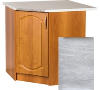 Угловой рабочий стол SANTREK 85x85 см 1 дверь берёза фасад МДФ столешница цвет сахара 64299