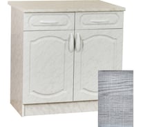 Рабочий стол SANTREK ширина 80 см Сакура 2 двери + 2 ящика фасад МДФ, столешница цвет сахара 64234