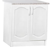 Рабочий стол SANTREK ширина 60 см ясень белый 2 двери фасад МДФ, столешница цвет дуб вотан 282741