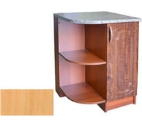 Торцевой стол SANTREK дуб светлый глянец левый фасад МДФ 600x550 мм 106418