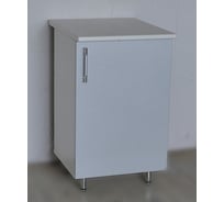 Рабочий стол SANTREK ширина 50 см серебристый металлик фасад МДФ, столешница цвет сахара 55542