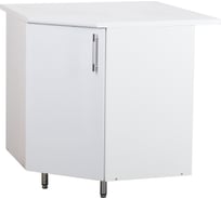 Угловой рабочий стол SANTREK 85x85 см белый металлик фасад МДФ, столешница цвет сахара 49000