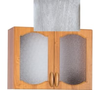 Шкаф для посуды SANTREK ширина 80 см берёза со стеклом фасад МДФ 64314