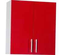 Шкаф для посуды SANTREK ширина 60 см красный металлик с сушкой фасад МДФ 47984