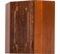 Угловой шкаф для посуды SANTREK 55x55 см кедр глянец фасад МДФ 29011