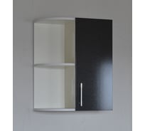 Торцевой шкаф SANTREK черный металлик фасад МДФ 300x550 мм 59095