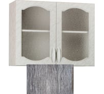 Шкаф для посуды SANTREK ширина 80 см Турин со стеклом фасад МДФ 64284