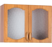 Шкаф для посуды SANTREK ширина 80 см ольха со стеклом фасад МДФ 23173