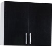 Шкаф для посуды SANTREK ширина 80 см черный металлик фасад МДФ 48233