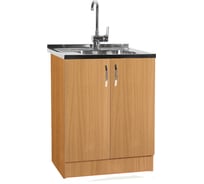 Тумба SANTREK 60х50, цвет бук, 2 дверцы, ЛДСП 4016