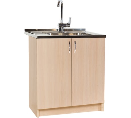 Тумба SANTREK 80х50, цвет дуб млечный, 2 дверцы, ЛДСП 52976