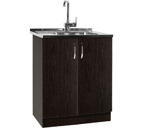 Тумба SANTREK 60х60, цвет венге, 2 дверцы, ЛДСП 29717