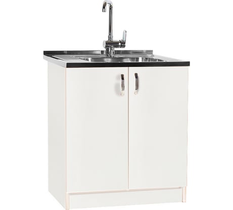 Тумба SANTREK 80х60, цвет белый, 2 дверцы, ЛДСП 5217