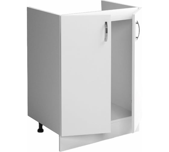 Тумба SANTREK 60х60, цвет белый, 2 дверцы, ЛДСП 6502