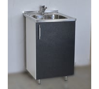 Тумба SANTREK 50х50, черный металлик, фасад МДФ 55545