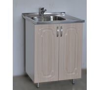 Тумба SANTREK 60х50, дуб светлый, глянец, 2 дверцы, фасад МДФ 53702