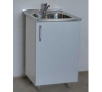 Тумба SANTREK 50х50, серебристый металлик, фасад МДФ 55541