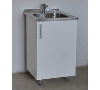 Тумба SANTREK 50х50, белый металлик, фасад МДФ 56461
