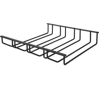 Держатель бокалов lemax 4-х рядный, черный матовый MX-057 BL