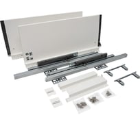 Комплект системы выдвижения Lemax PROF lembox push-to-open, h=199, 500 мм, белый LB199-500-PO-WT-S